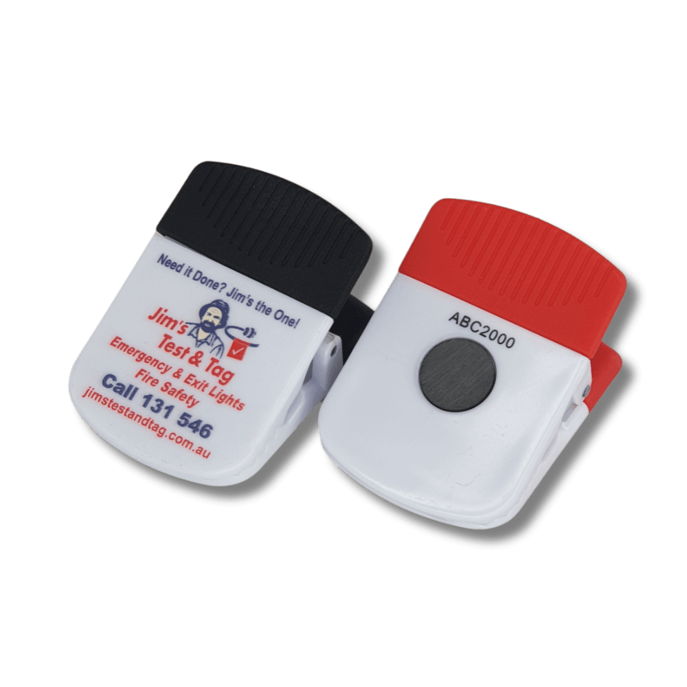 paper-note-clip-fridge-magnets-lapelpinsaustralia Customised Paper Clip Fridge Magnets