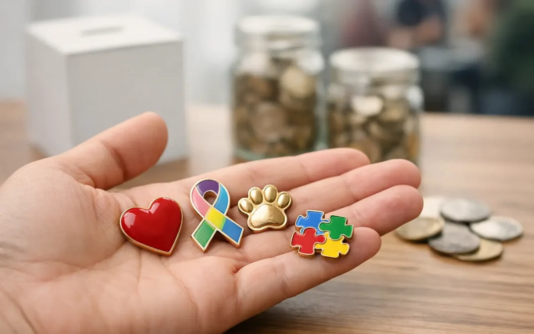 Fundraising Pins for Charities That Sell