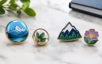 Dome Badges Versus Enamel for Custom Pins